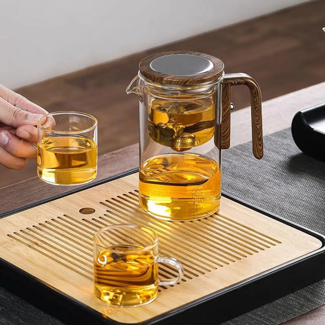Durable Glass Teapot With Infuser For Tea Brewing