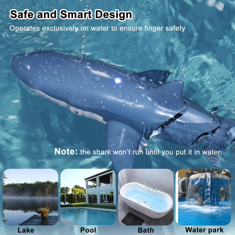 Sharky Remote Controlled Swimming Shark Toy 8561608425818-1