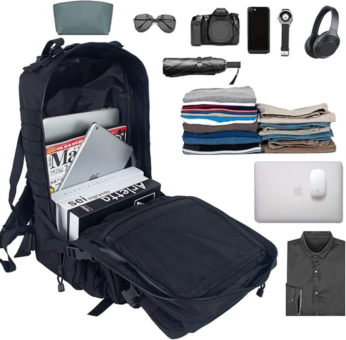 Military Tactical Backpacks For Hiking And Heavy Duty Use 1005006260044590_30L _Black