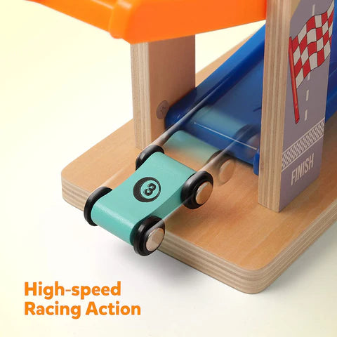 Wooden Car Race Track – Engaging Toy For Toddlers