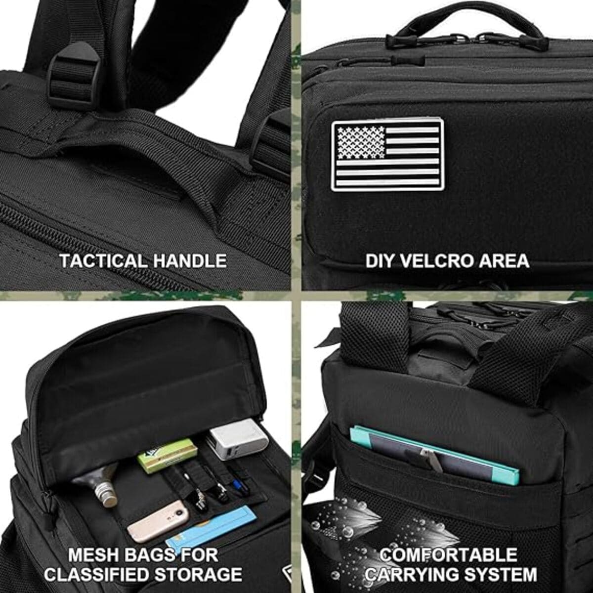 Military Tactical Backpacks For Hiking And Heavy Duty Use 1005006260044590_30L _Black