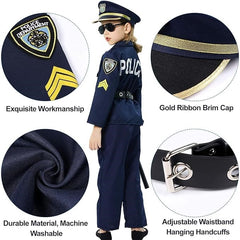 Childs Police Costume Real Junior Cop Outfit for Halloween