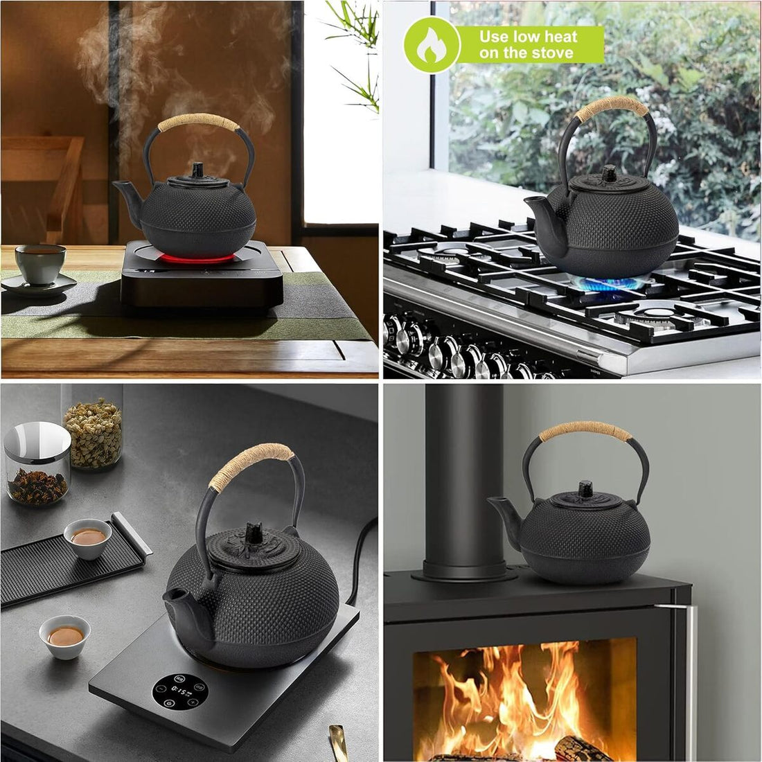 Japanese Cast Iron Teapot with Infuser - Heat Retaining (600/800/1200ml) 1005008126241468-al