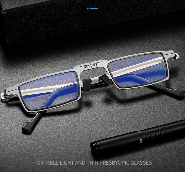 Titanium Foldable Reading Glasses For Lightweight Screwless Comfort 8418773368963-1