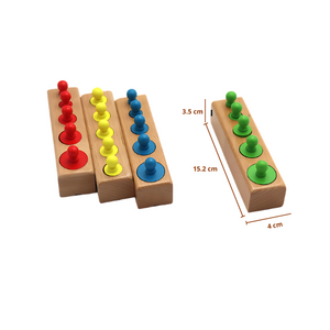 Montessori Cylinder Socket Puzzles - Logical Thinking And Observation Toy