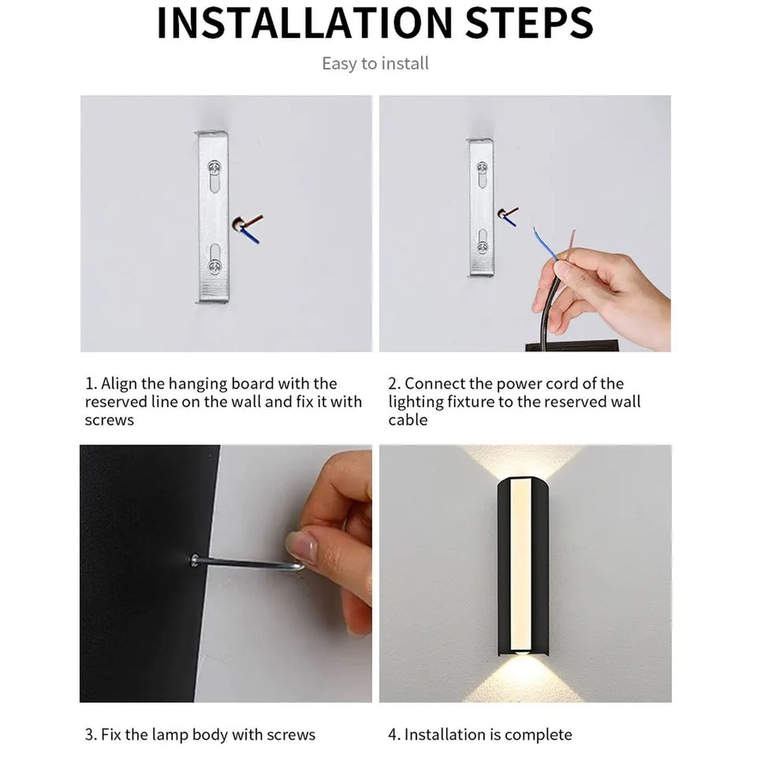 Led Waterproof Wall Lamp – Indoor & Outdoor Wall Sconce For Porch, Courtyard, Living Room, Bedroom, And Corridor Lighting (Ip65) 14984906899780-1