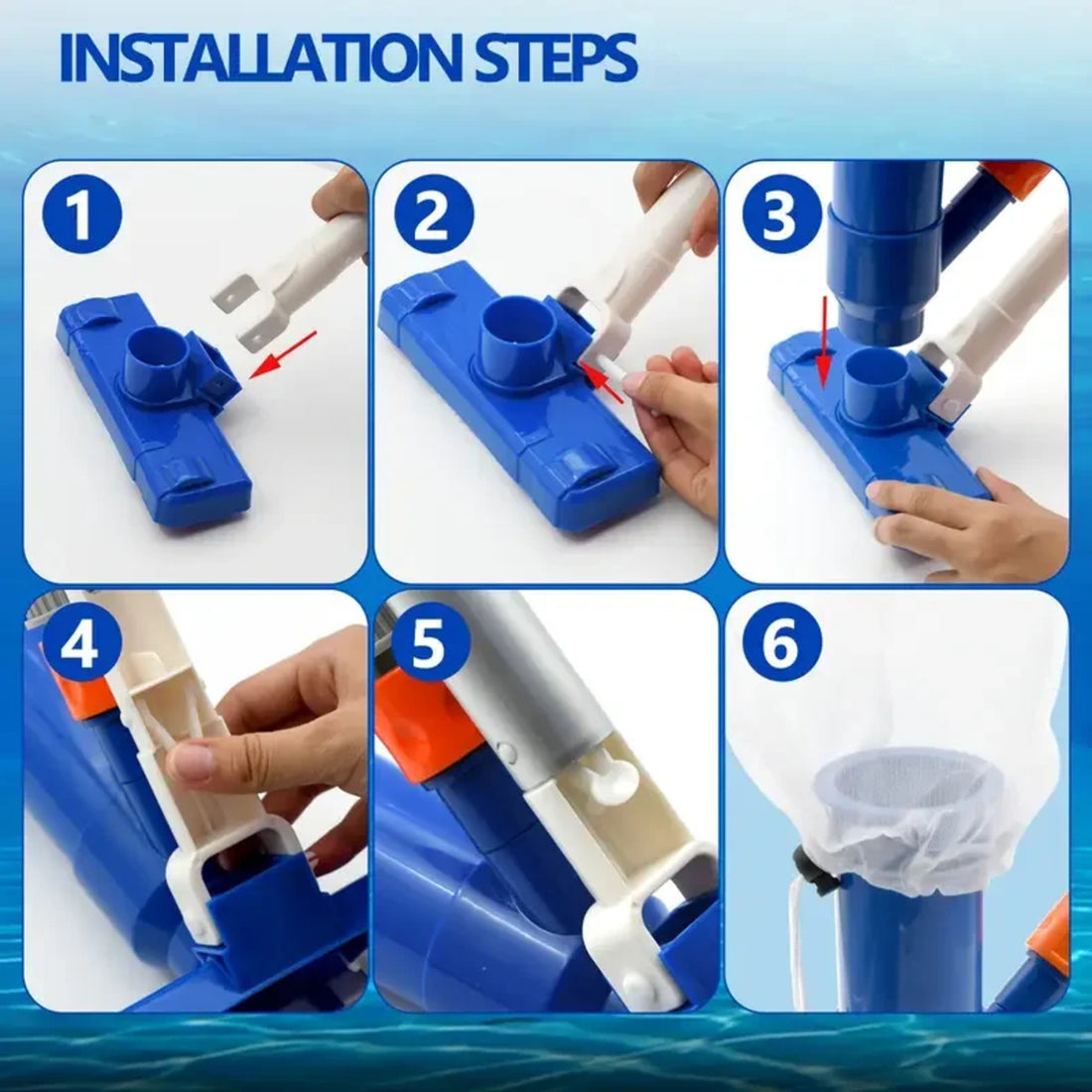 Aquavac – Chemical-Free Pool Vacuum Cleaner With Powerful Hose Suction For Leaves, Dirt & Debris 10128619110678-1