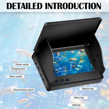 HD Underwater Camera 4.3" Screen 30m Depth Temp Sensor