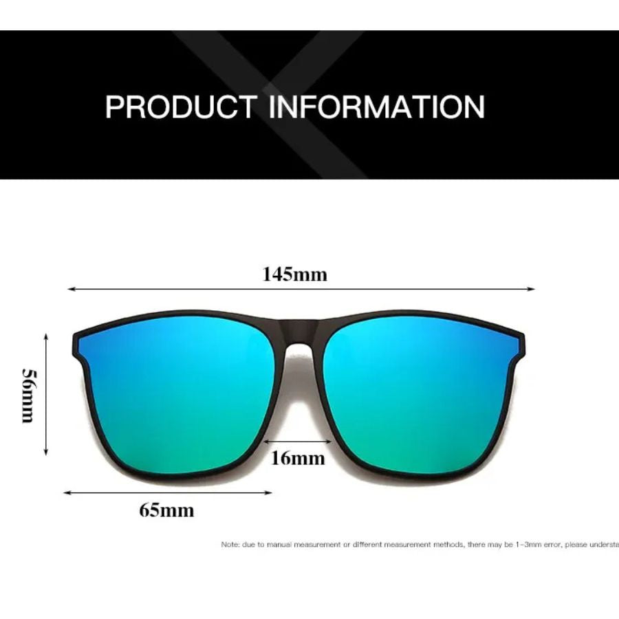 Polarized Clip On Sunglasses Men Photochromic Car Driver Goggles Night Vision Glasses Anti Glare Vintage Square Glasses SH1751817214987861000