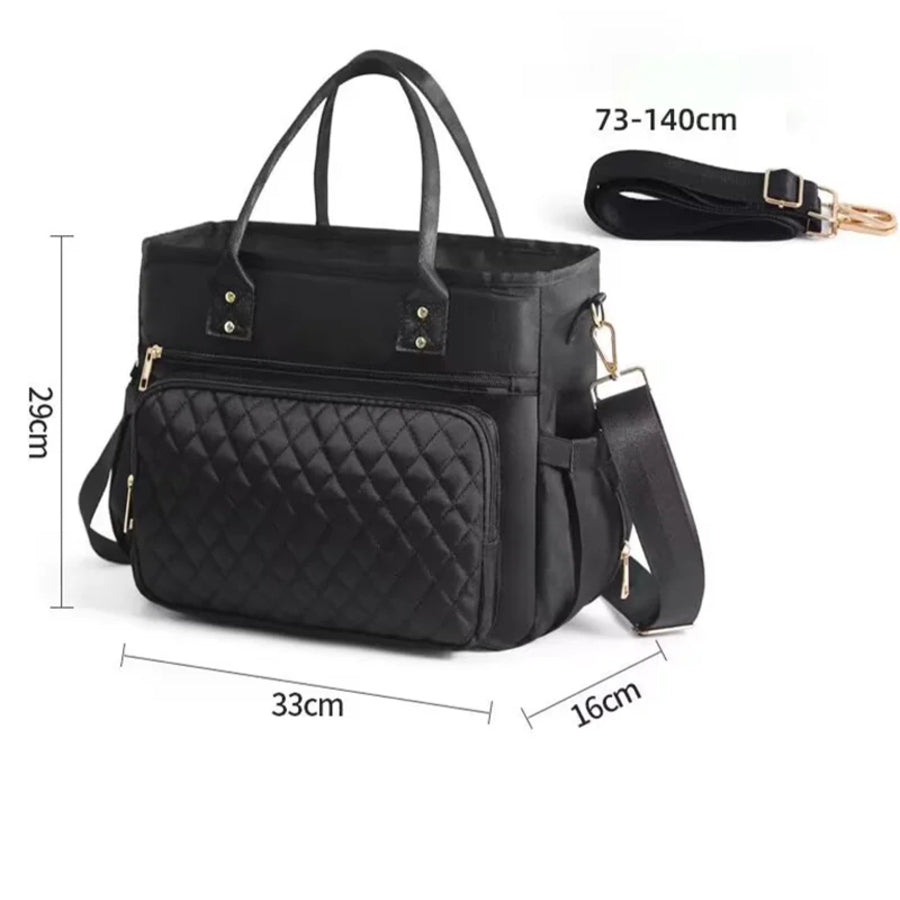 Chic Large-Capacity Lunch Tote Bag – Insulated & Waterproof for Work, Travel, Picnics & Mommy Essentials 8482630205638-1