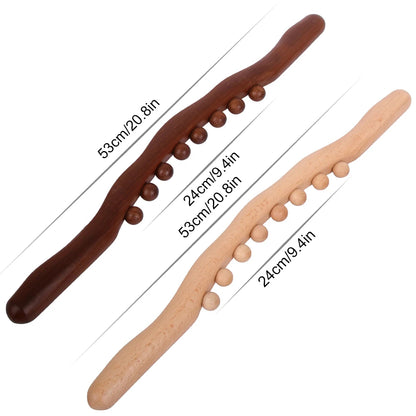 Double Row Wooden Massage Stick with 20 Beads 1005007038377436-al-1