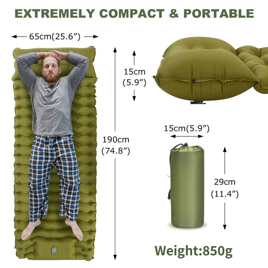 Super Thick Camping Bed with Built-In Pillow for Travel, Hiking, Climbing SH1751817214987860874