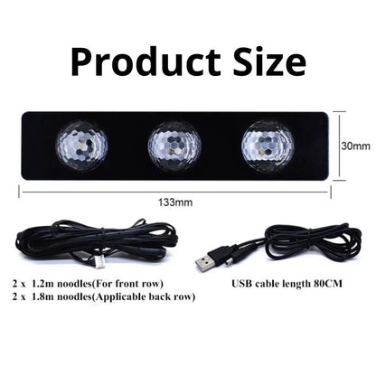 Car Interior Ambient Lights(Contains 4 light bars)