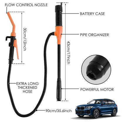 Battery Powered Fuel Inlet Pump With 4Ft Oil Outlet Pipe 11974840451390-1