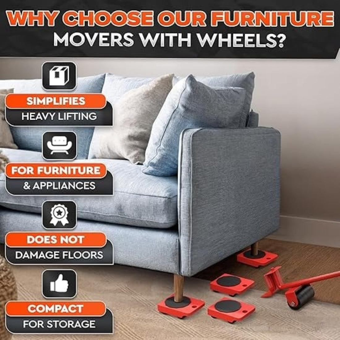 Heavy Furniture Mover Tool Set Effortless Lifting and Smooth Rolling Transport 7580695888115-1