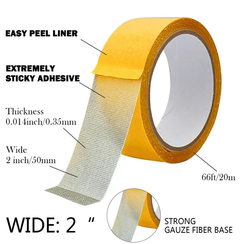 Stick Pro Heavy Duty Double Sided Tape Strong Adhesive for Any Surface 4cm - 20m 14901565948230-1