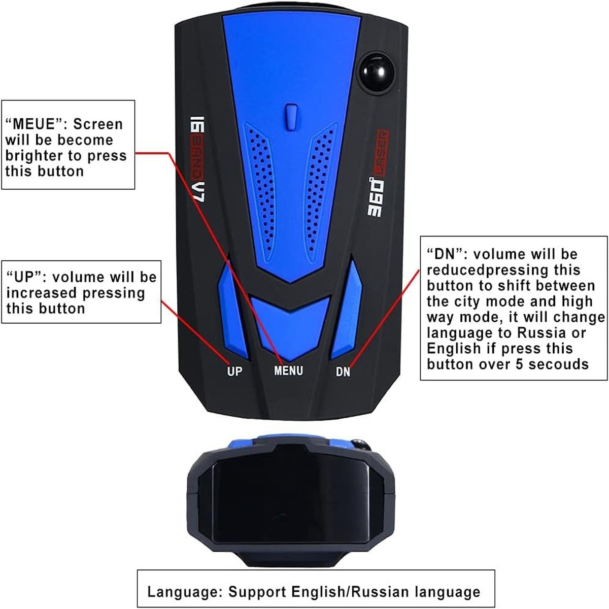 Flash Speed Camera Detector with Precision Long-Range Detection for Safe Driving 9867490263361-1
