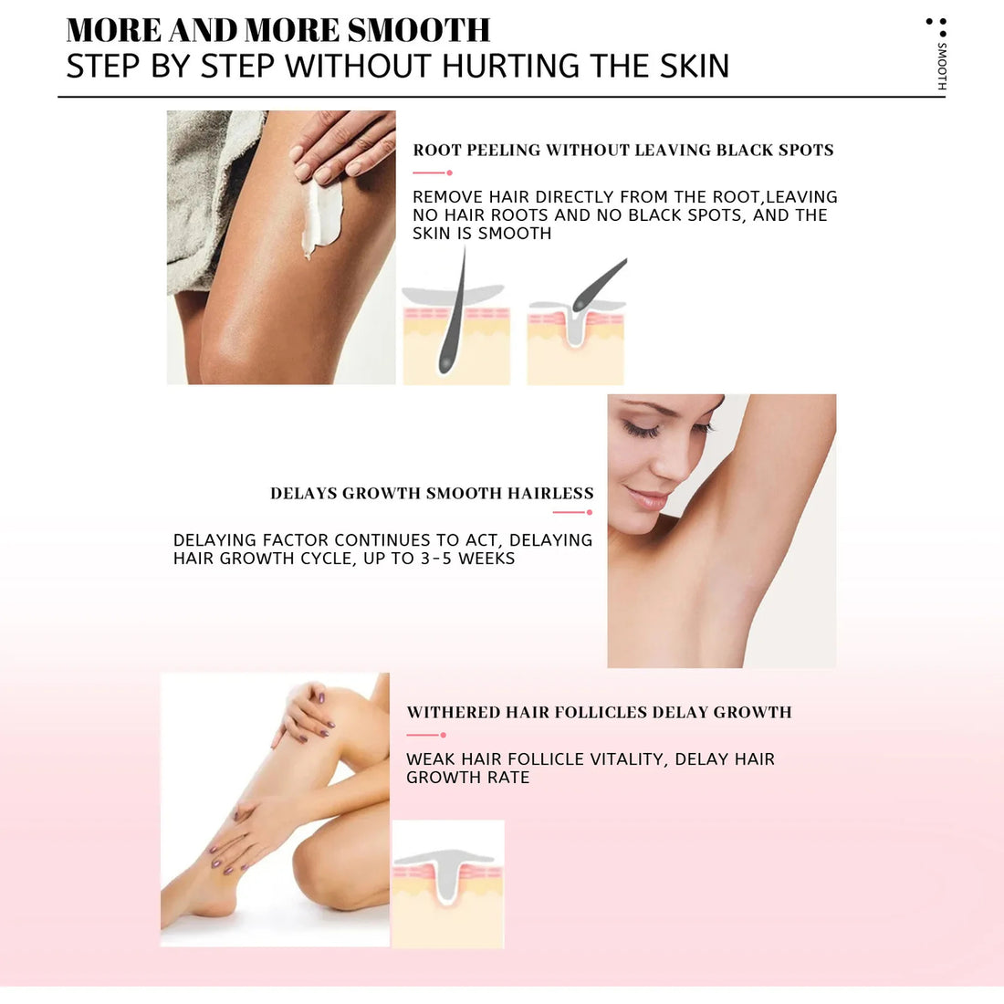 Natural Permanent Hair Removal Spray Gentle Smooth Skin Formula (100ml) 7580712861939-1