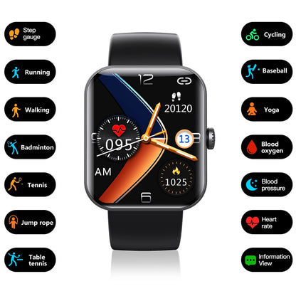 Blood Glucose Monitoring Smartwatch - Bluetooth Call Information Display Health Monitor Multiple SH1751817214987860732