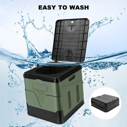 Portable Folding Toilet - Lightweight Outdoor Potty Multifunctional Mobile Toilet for Adults 8027307049158-1