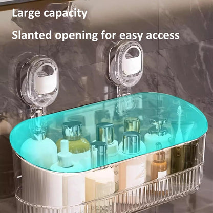 No-Drill Bathroom Suction Storage Box – Large Capacity & Strong Load-Bearing 9684751319342-1