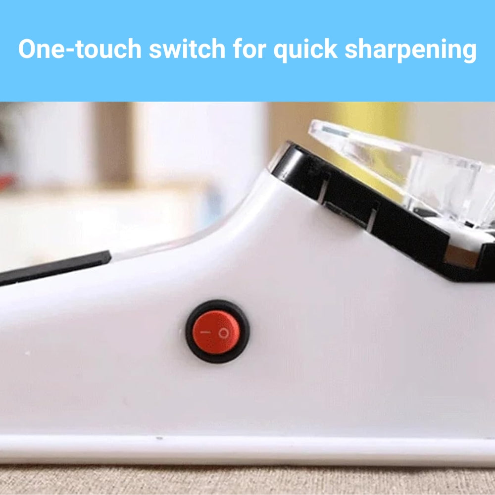 Electric Knife Sharpener - Double-Sided - 5-Second USB Rechargeable Blade Restorer 15146752901446-1