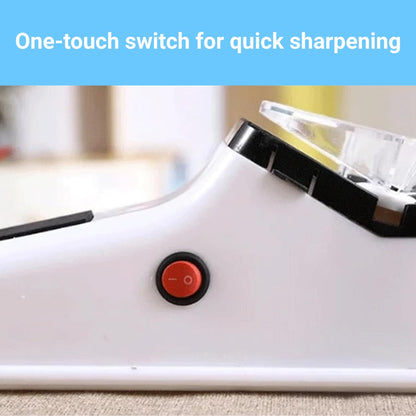 Electric Knife Sharpener - Double-Sided - 5-Second USB Rechargeable Blade Restorer 15146752901446-1