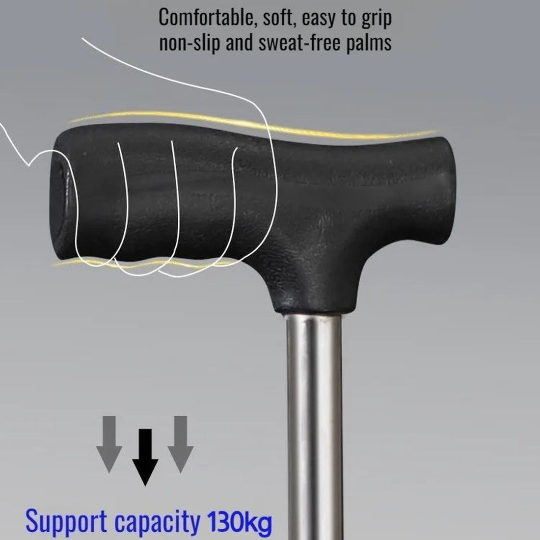 2-In-1 Portable Walking Stick With Foldable Seat 10450764136794-1