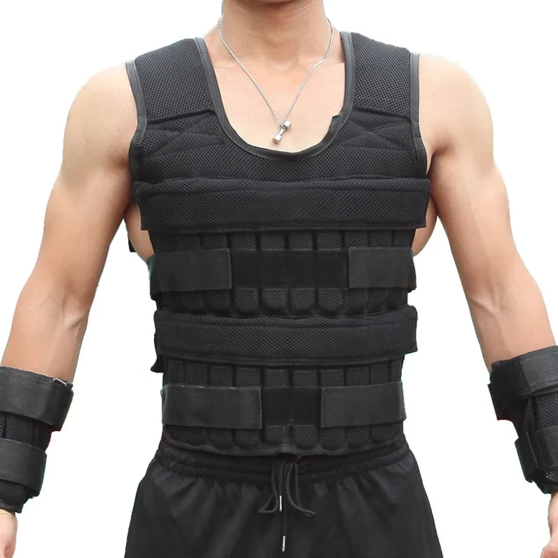 Exercise Weight Vest - 20Kg Adjustable Exercise Loading Weight Vest for Fitness Training 7812353196230-1
