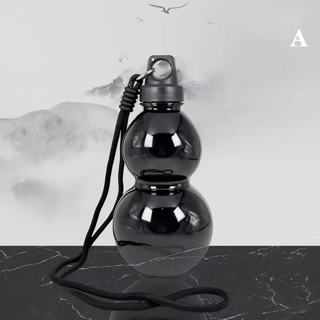 Retro Gourd-Shaped Water Bottle For Sports & Travel (800ml) 8810070114541-1