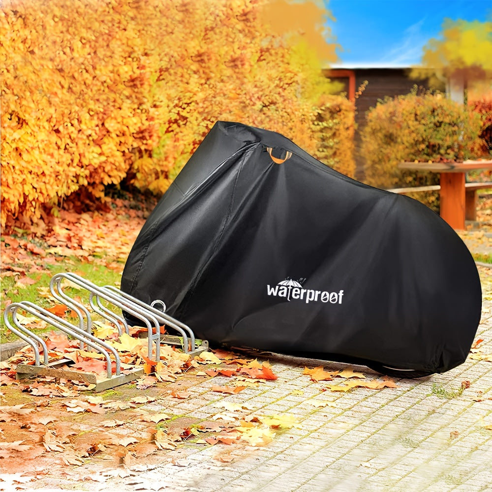 Rugged Waterproof Bicycle Cover - Heavy Duty Protection for Outdoor Storage and Weather Resistance 9932748325185-1