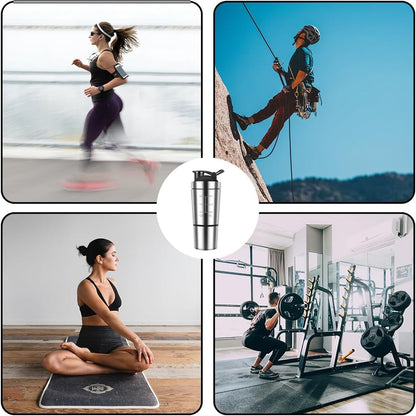 Stainless Steel Protein Shaker Bottle for Mixing Smooth Healthy Drinks 8830069768405-1