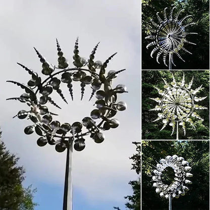 Anti-Rust Kinetic Metal Wind Spinner Windmill for Outdoor Garden Decor & Landscaping 9908747239745-1