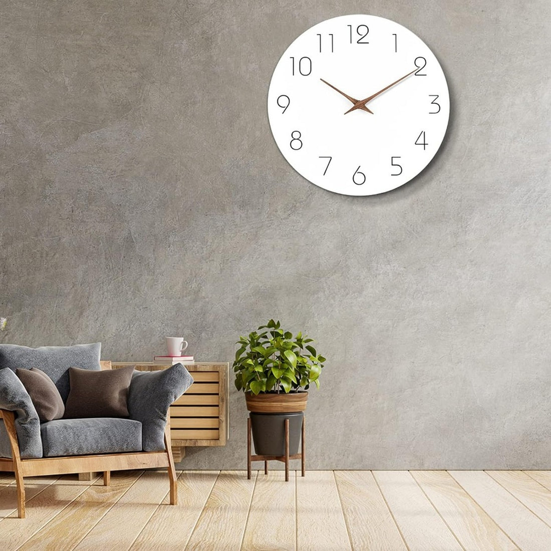 Minimalist Norwegian Wall Decoration Silent Clock 29 cm sh1751817214987860971