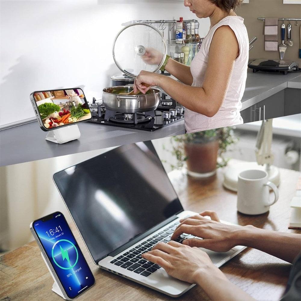 Portable Magnetic Wireless Power Bank 10000Mah Fast Charge With Stand 7974566166575-1