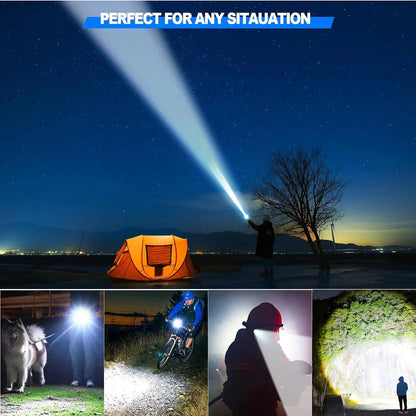 5000 Lumen Tactical Flashlight - World's Brightest High-Powered Torch 9811975700801-1