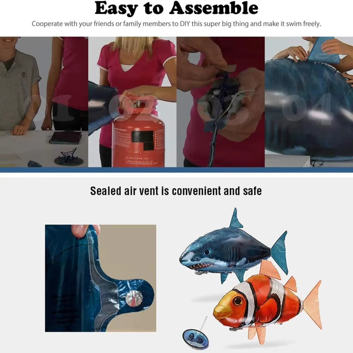Remote Control Electric Flying Fish 6851983376484-1