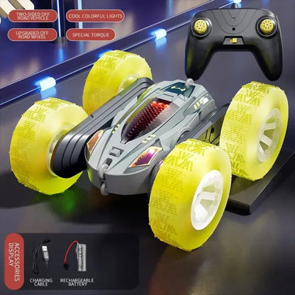 Rc Stunt Car Double Sided Flip 2.4G Remote Control Cars 360¡Ã Rotation Rc Off Road Drift Car Children Gifts For Kids Adults Boys 9751061496115-1