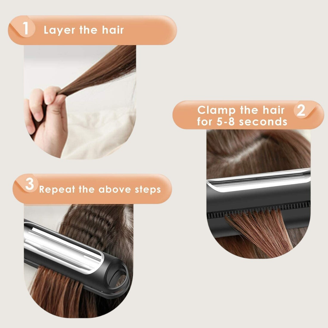 Automatic Crimping Hair Iron - Curling Iron Fluffy Hair Styling for All Hair Types 7828164411590-1