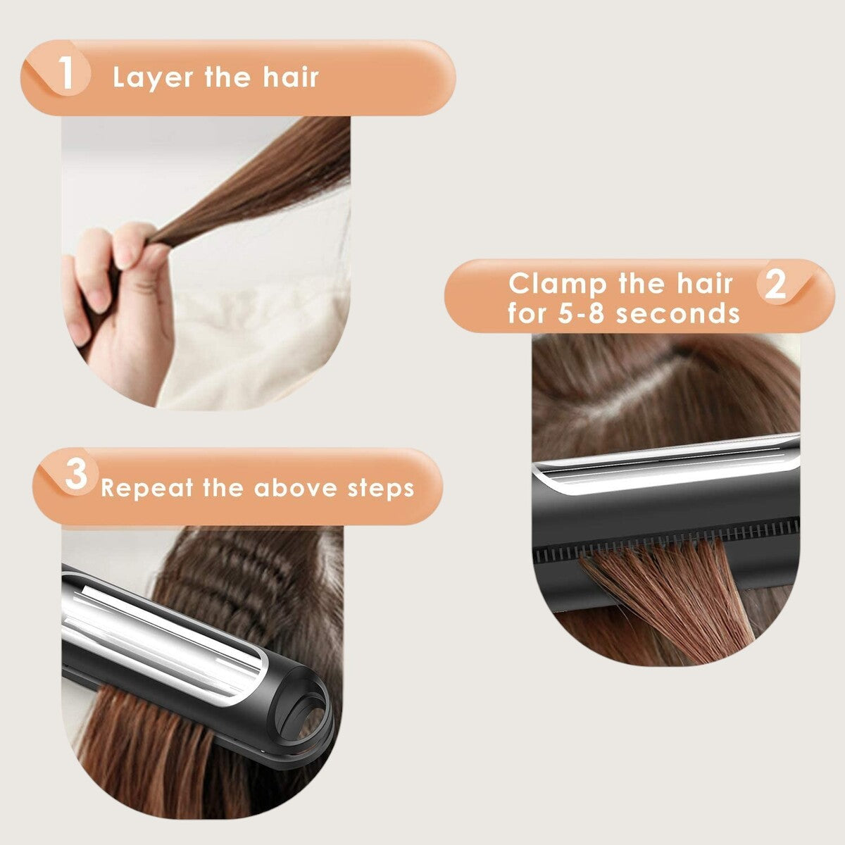 Automatic Crimping Hair Iron - Curling Iron Fluffy Hair Styling for All Hair Types 7828164411590-1