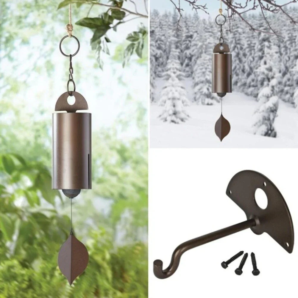 Deep Resonance Serenity Bell - Outdoor Musical Wind Chime and Home Decor (6x6x48CM) 7834118750406-1