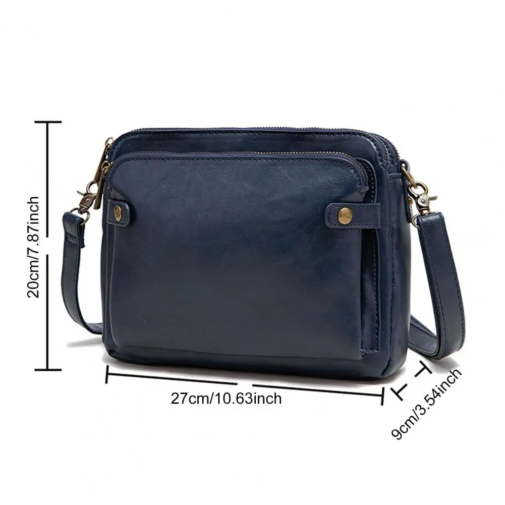 Three-Layer Leather Crossbody Shoulder & Clutch Bag 8490856546606-1
