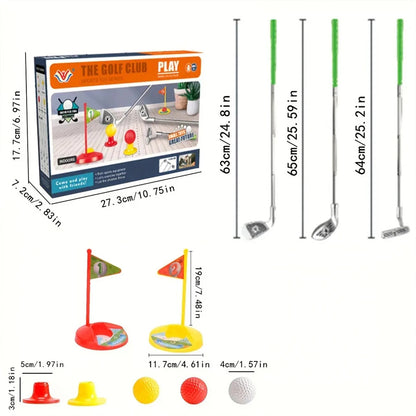 Swingiq – Adjustable Children'S Golf Set With Telescopic Clubs, 3 Balls & 2 Targets For Children Aged 3–8 Years 10590817845512-1