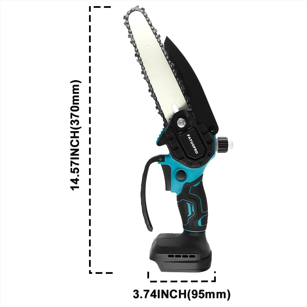 Cordless Electric Chainsaw - Lightweight, Ergonomic Design & Ideal for Effortless Pruning and Trimming 9952493404481-1