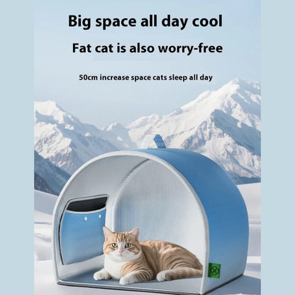 Portable Air-Conditioned Pet House With Ventilation For Cooling Comfort Indoors Or Outdoors (38 x 44 x 38cm) 10016156483885-1