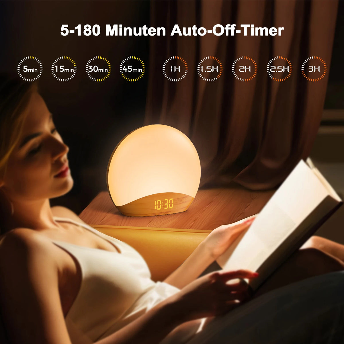 Sunrise Alarm Clock & Sound Machine – All-in-One Sleep Aid with Nature Sounds & Gentle Wake-Up Light 9678348747094-1