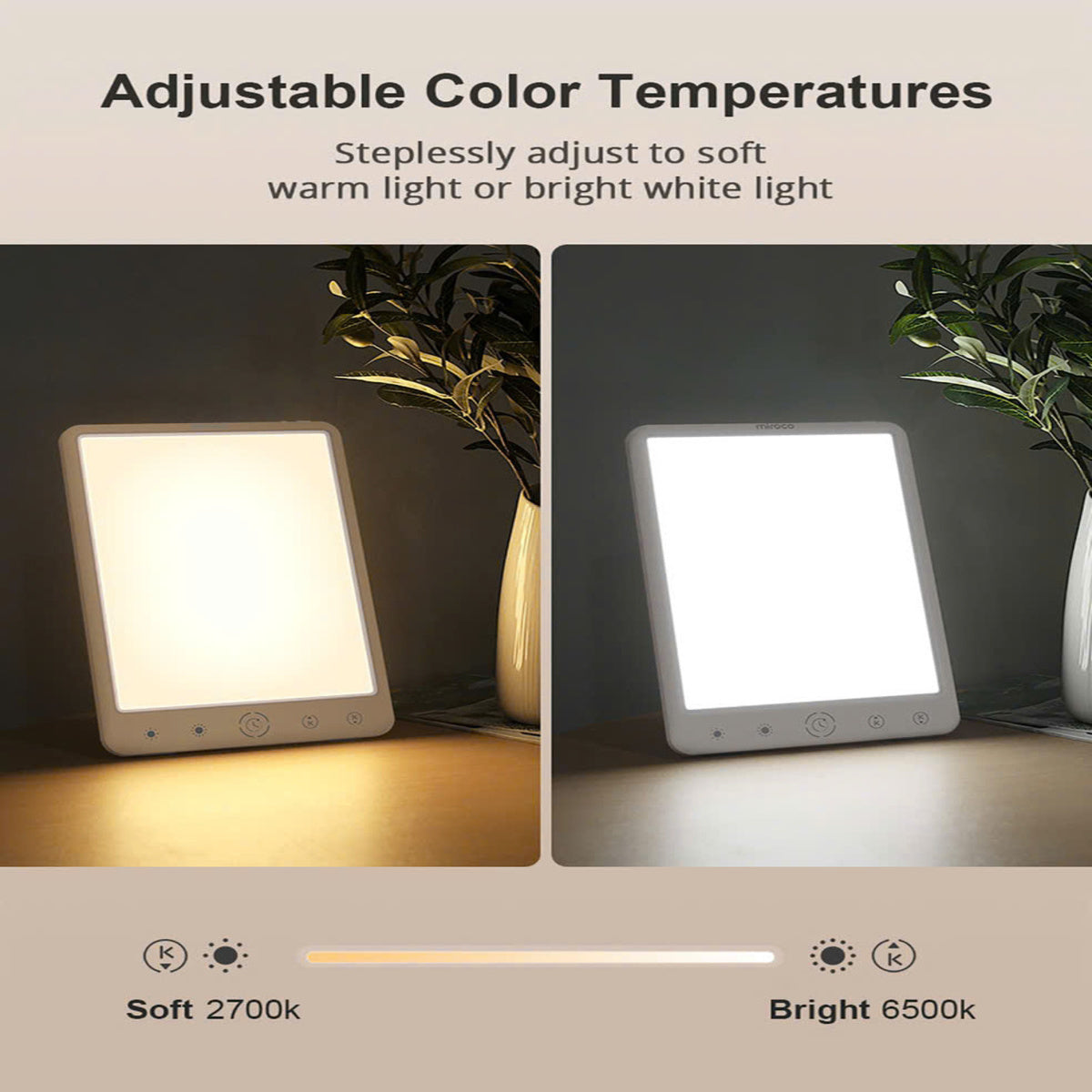 10000 Lux SAD Therapy Lamp - Light Therapy for Seasonal Affective Disorder, Mood Enhancement & Energy Boosting 9932751077697-1
