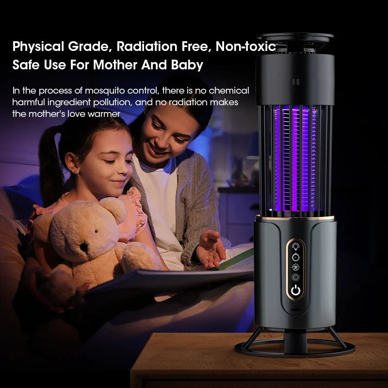 Mosquito Trap Lamp – Lightweight Usb-Rechargeable With Dual Light Modes 15105909031296-1