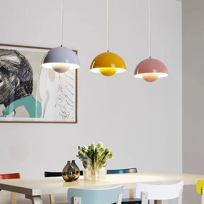 Scandinavian Style Half-Circle Chandelier – Multi-Colour LED Pendant Lighting Fixture 16cm 10215675724115-1