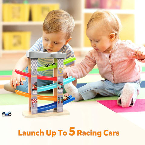 Wooden Car Race Track – Engaging Toy For Toddlers